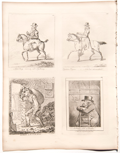 James Gillray originalsA Scotch Pony 


Equestrian Elegance! 


Georgy in the Coal-Hole 


A Standing Dish at Boodle's